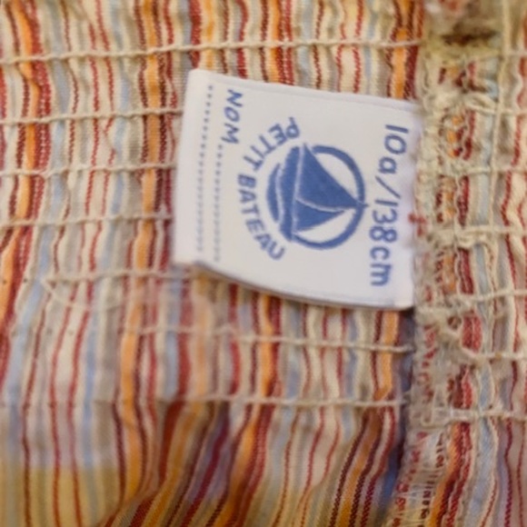 Petit Bateau (Luxury Brand) Stripe Palazzo Pants Girls Size 10 - Picture 2 of 4